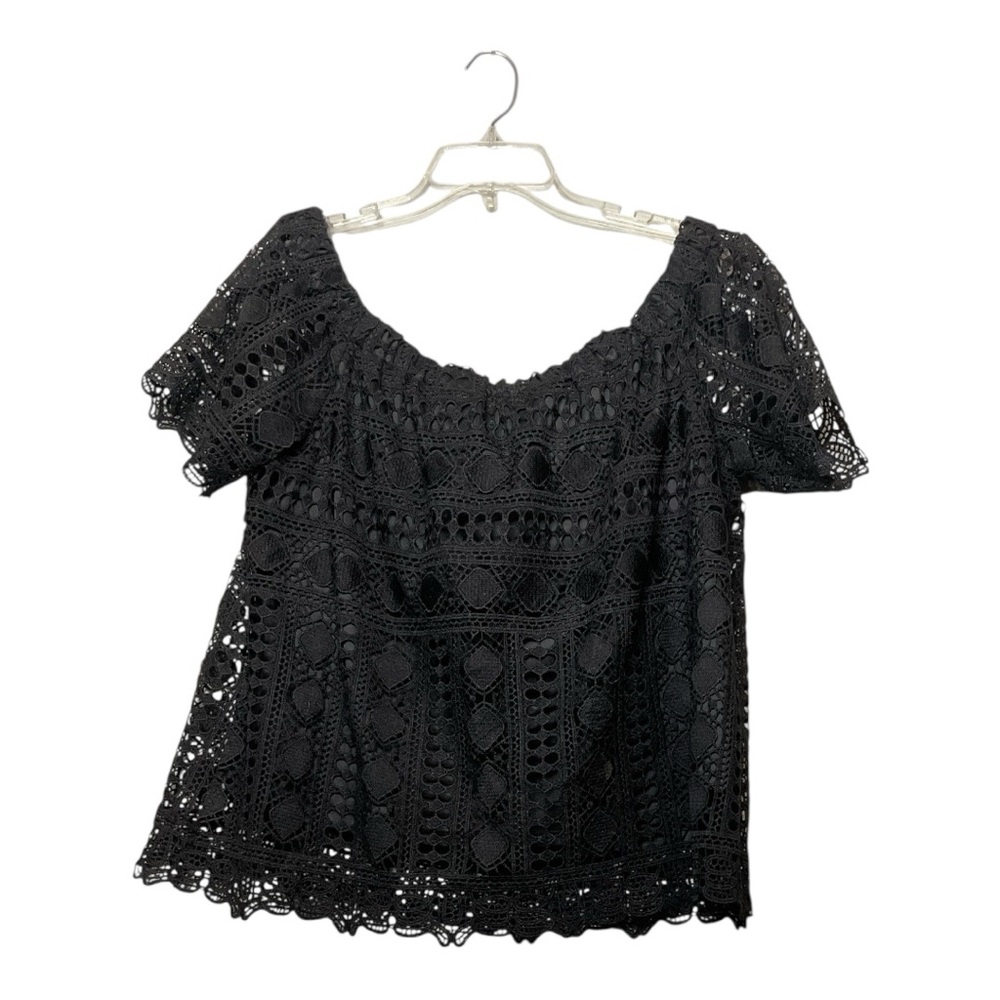 Women’s Anthropologie Sunday in Brooklyn black, off the shoulder top, size XL
